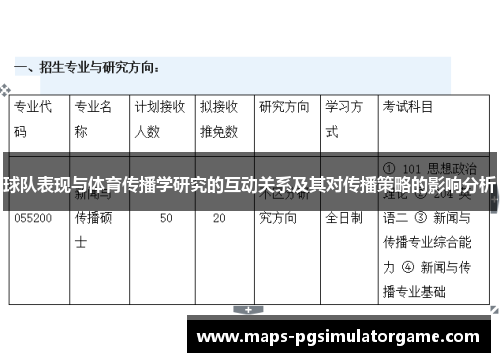 球队表现与体育传播学研究的互动关系及其对传播策略的影响分析